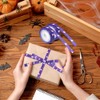Purple Ghost Wired Edge Ribbon - 1 Inch, 10 Yards,