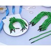 ONLYKXY 60pcs Solid Braided Twisted Handle Rope with Plastic Ends