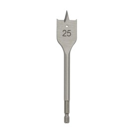 JD Brands Spade Drill Bits Set or Singles, Sizes 18mm, 20mm, 25mm, 32mm, For Softwood and Hardwood, Durable Steel, DIY and Trade Use (25mm)