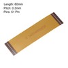 sourcing map FFC FPC Cable 0.3mm Pitch 51 Pin 60mm