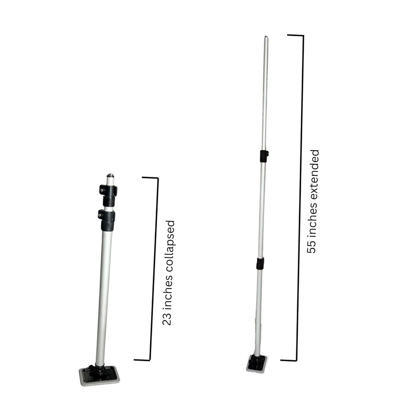 Vico Marine - 55" Double Camlock Support Pole + Rubber
