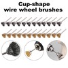 Rocaris 72 Pack Wire Wheel Brushes Set, Brass and Steel