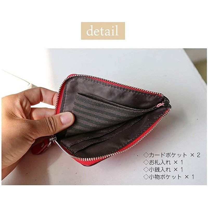 AMgrocery Women's Mini Wallet, Lightweight, Compact, Genuine Leather, Soft, Coin