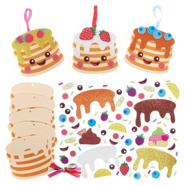Baker Ross FN385 Pancake Day Toppings Mix & Match Kits - Pack of 8, Pankcake Day Arts and Craft Kits for Kids
