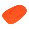 PLASTIC MOTORCYCLE KICKSTAND PLATE BIKER'S KICK STAND PAD ORANGE