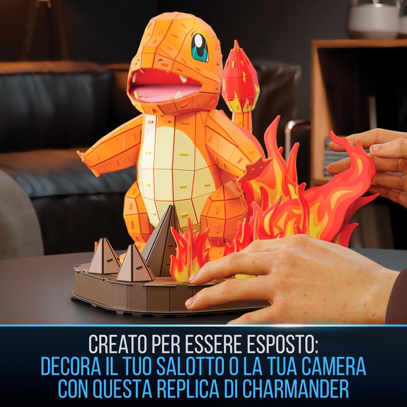 4D Build, Pokémon Charmander, Kit di Modellismo 3D, Puzzle per