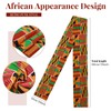 Jiuguva 2 Pcs African Kente Pattern Kufi Hat Kente Kufi