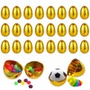 イースターエッグ イースター 飾り 24個セット 金 空 カプセル 卵 詰め替え可能 サプライズエッグ