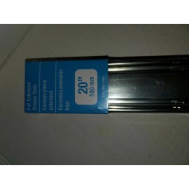 Richelieu 2-Pack 20-in Drawer Slide - 100 Lb. load capacity