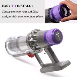 Dyson V11 V15 SV14 SV15 SV22 Filter Dyson Vacuum Filter Replacement Filter Cordless Vacuum Filter Compatible Washable 2 Pack