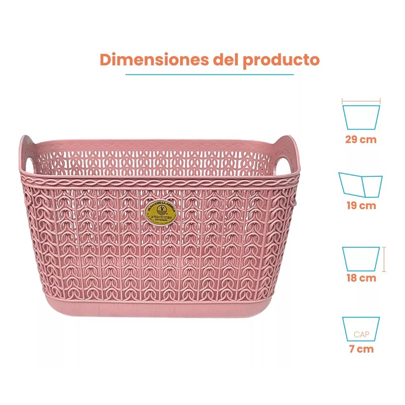 La Ardilla Utilisimo 2 Canastas Organizador Maquillaje Multiusos Baño