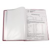 Certificate Folder in Red Velvet Cover with Embossed Print in