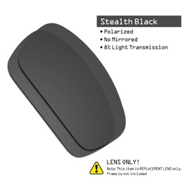 SmartVLT Men's Stealth Black&Amber Brown Replacement Lenses for Oakley Splinter Sunglass