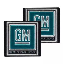 Unbranded (1967-72) "GM Mark of Excellence" Seat Belt Buckle Decals -pr