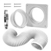 VIWINVELA Dryer Vent Wall Plate Quick Connector Snap to Vent