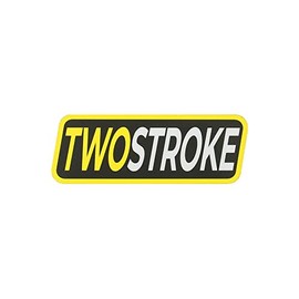Sticker - "TWOSTROKE" Black/Yellow/White