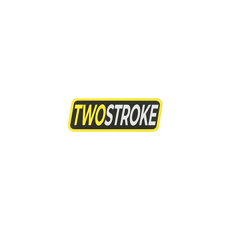 Sticker - "TWOSTROKE" Black/Yellow/White