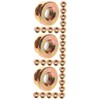 CAXUSD 3sets 10pcs Lawn Mower Blade Nut Durable Grass Trimmer