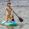 Anfyko Paddle Board Fin Repalcement, Nylon Fiberglass Reinforced, No-Tool Installation,