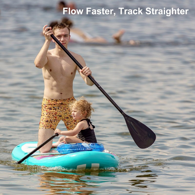 Anfyko Paddle Board Fin Repalcement, Nylon Fiberglass Reinforced, No-Tool Installation,