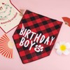 KINBOM Dog Birthday Bandana Boy, Plaid Printed Dog Bandana Pet