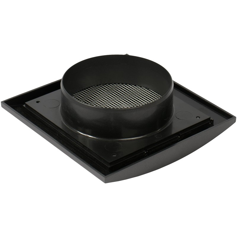 Anthracite Exhaust Hood Vent 4'' Inch with Built-in Pest Guard