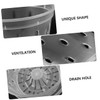 Abaodam 2 Sets Clear Plastic Orchid Pots of Breathable Planters