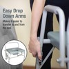 DMI Drop Arm Portable Toilet Commode, Extra-Wide Seat, 500 Pound