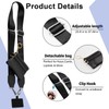 WrteEase Adjustable Phone Strap with Zippered Pouch, Crossbody Clip and