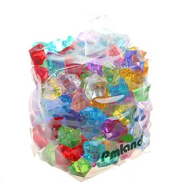 PMLAND Acrylic Ice Rocks Crystals Gems 180 Pieces Bag for Vase Filler Table Scatter Party Wedding Arts Crafts Decoration and Display - Assorted