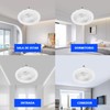 Ventilador de Techo con Luz LED, 10 Pulgadas, 1900lm, 22W,