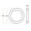 sourcingmap Nitrile Rubber O-Rings, 6mm OD 3mm ID 1.5mm Width,
