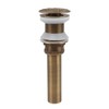 Bathroom Kitchen Sink Drain All Copper Pop Up Sink Drain