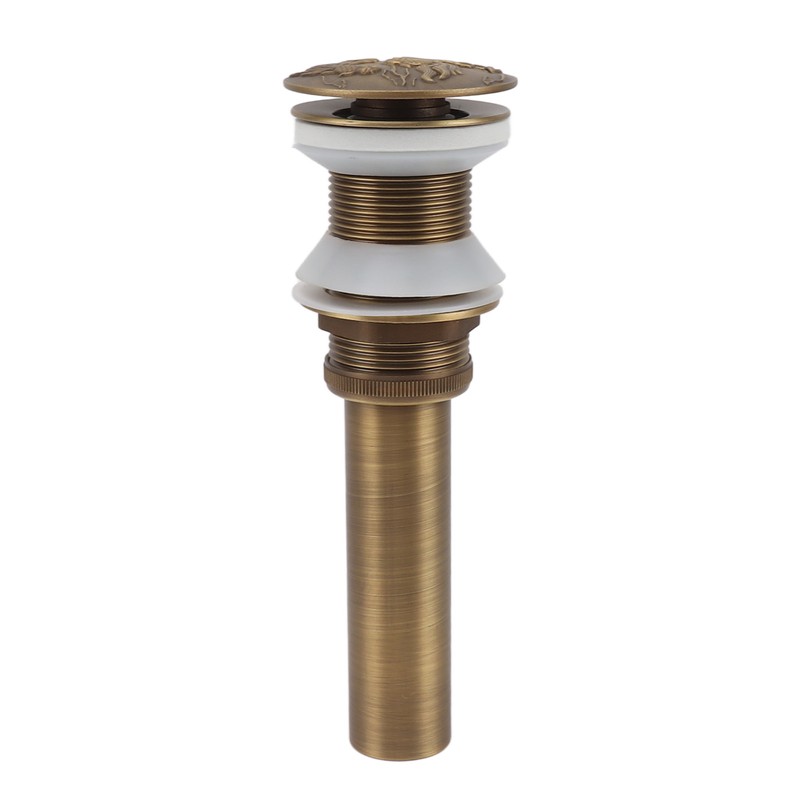 Bathroom Kitchen Sink Drain All Copper Pop Up Sink Drain