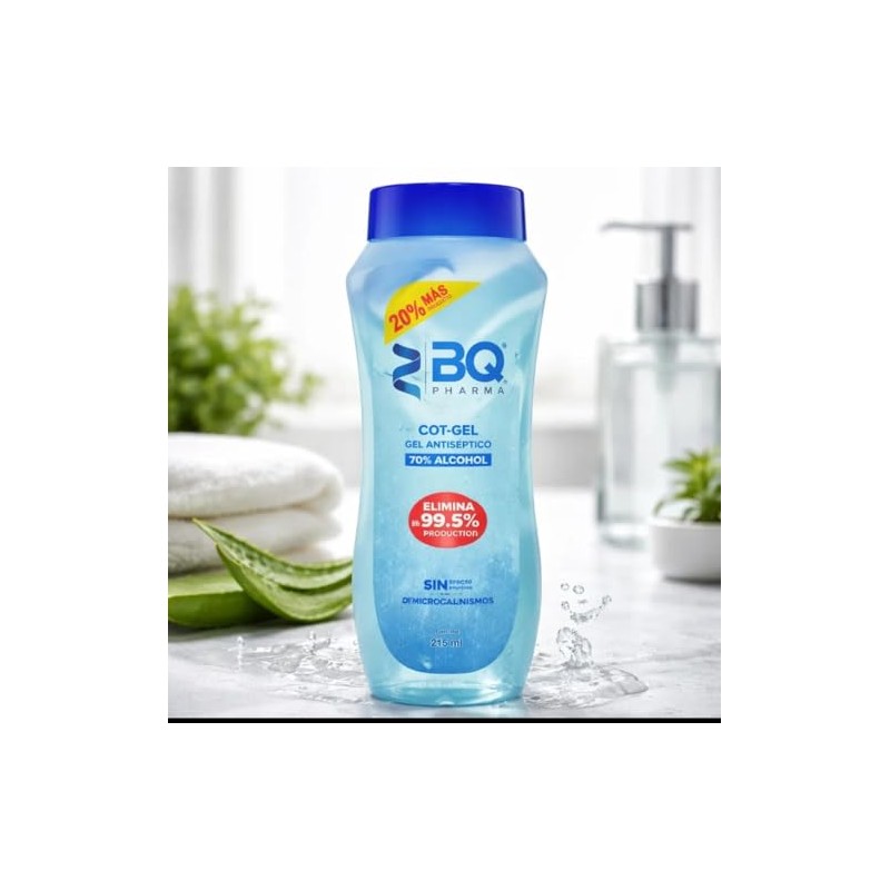 BQ PHARMA Gel antiseptico 215 ml 3 geles