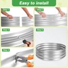 AHEONLAR 3Pack 2x2x1 ft Round Galvanized Raised Garden Bed Kit