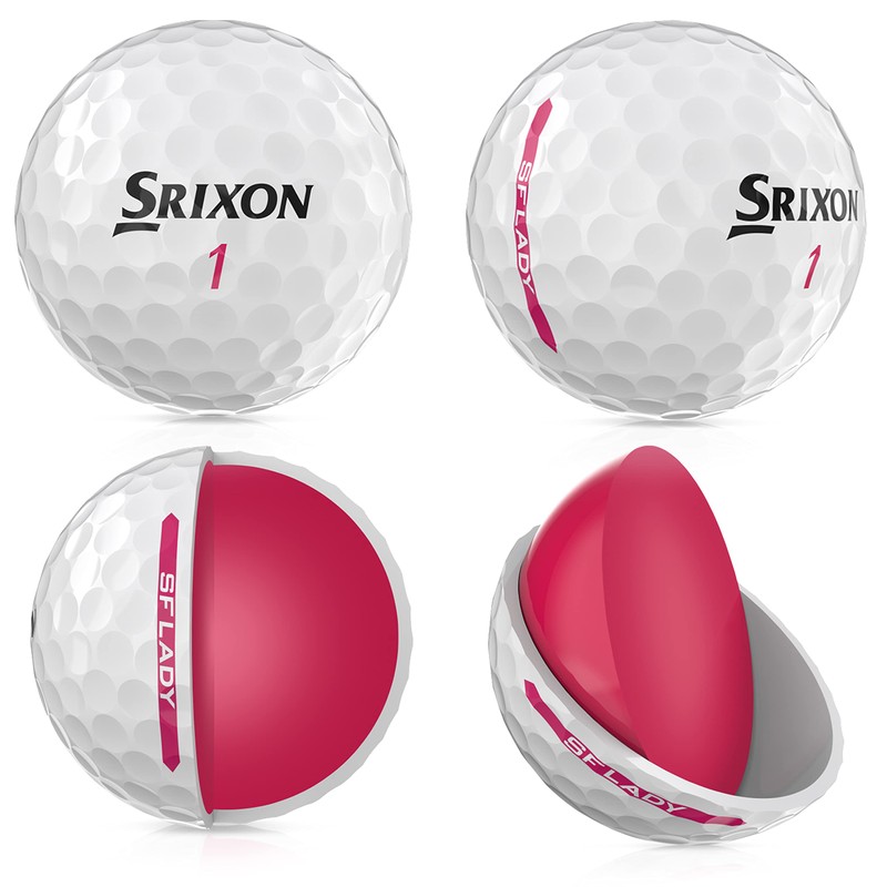 Srixon Soft Feel Lady8 - Golfbälle mit geringer Kompression -