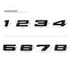 MCK Auto - 118d Black Glossy Rear Logo Rear Emblem