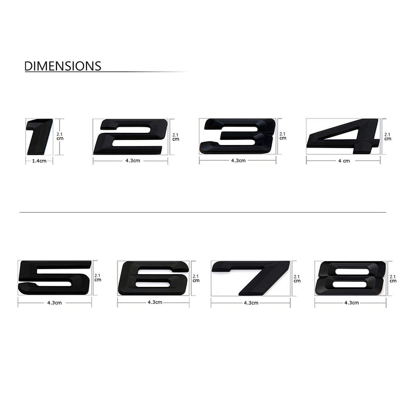 MCK Auto - 118d Black Glossy Rear Logo Rear Emblem