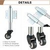FLKQC 2" Spring Loaded Gate Caster, Single Pack TPU Wheel