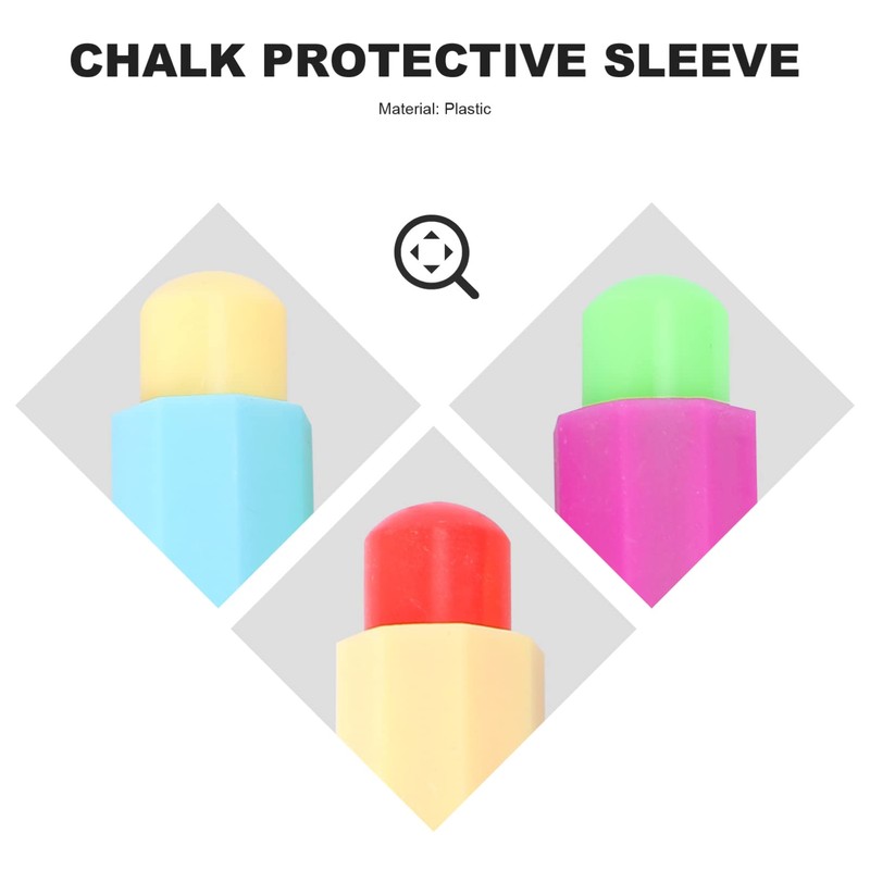 VILLFUL Chalk Holder Storage Box 5pcs Chalk Clip Writing Extender