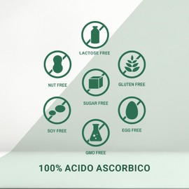 Saporepuro Ascorbic Acid Powder 50 g - Vitamin C Powder - Ascorbic Acid