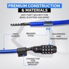 DockLocks Security Cable Lock Set (4' or 6') Coiled, Keyless