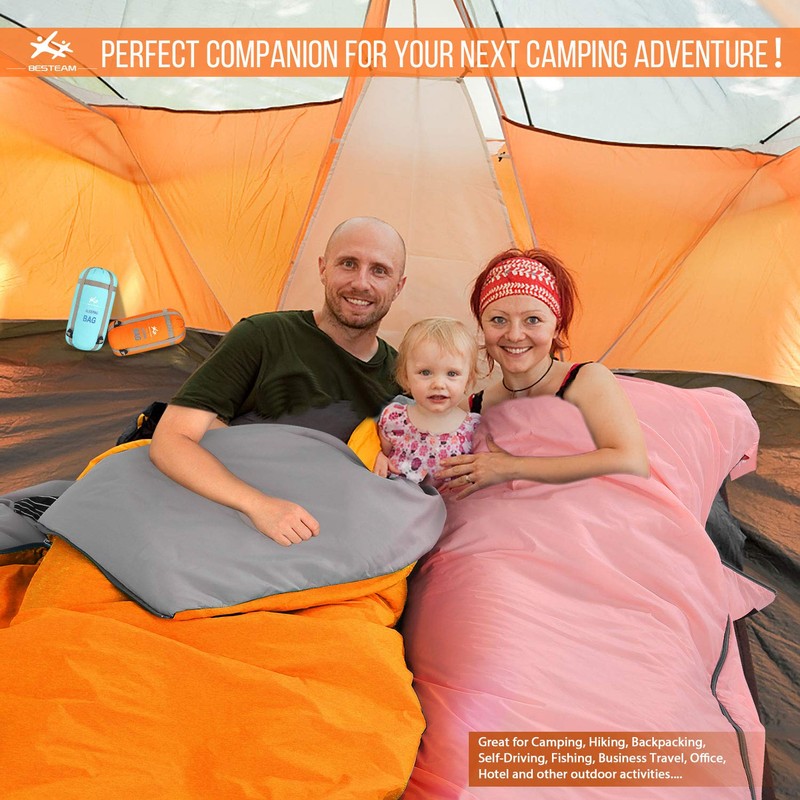 BESTEAM Ultra-Light Warm Weather Sleeping Bag, Outdoor Camping, Backpacking &