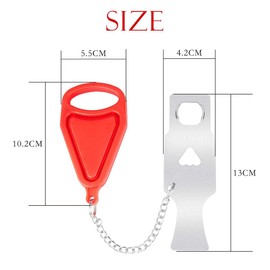 Portable Door Lock,2 Pack Travel Door Lock with Storage Bag,Anti-Theft Safety and Privacy Lock for Home/Hotel/Apartment/School