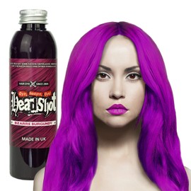 Headshot Burgundy Hair Colour, Bizarre Burgundy, Semi-Permanent Hair Dye, 150 ml