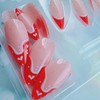 Valentine's Day Press on Nails Almond Medium Fake Nails with