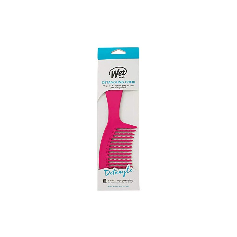 WET BRUSH, Detangling Comb, Pink, Cepillo Desenredante, Desenreda Todo Tipo