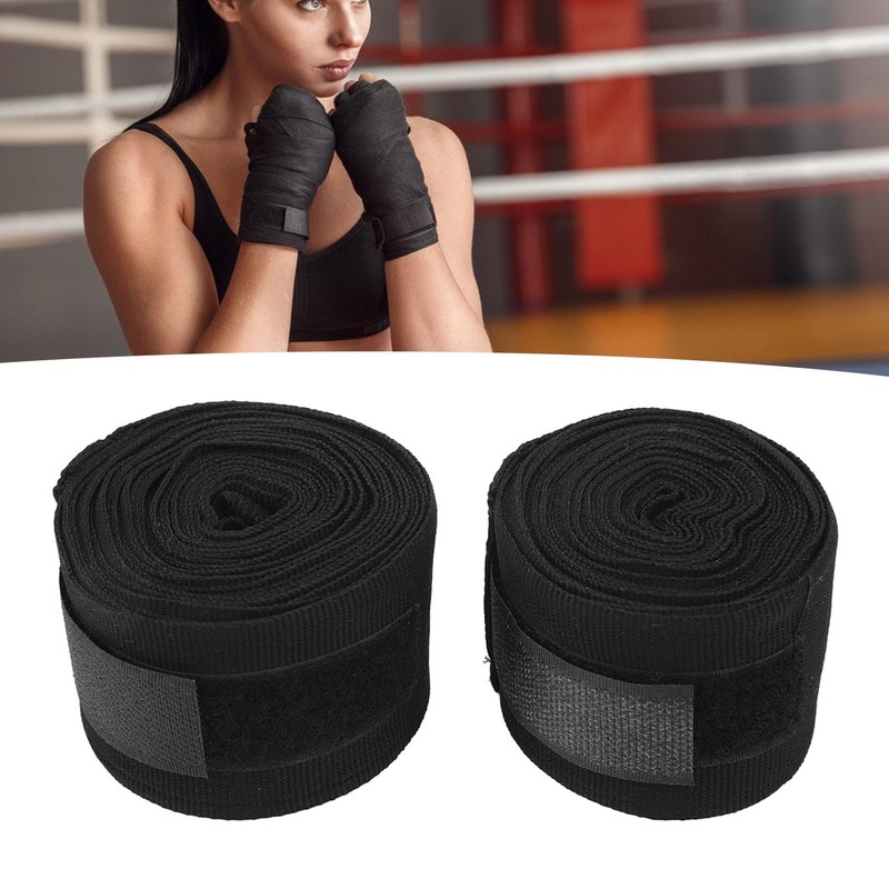 Luqeeg 2pcs Boxing Handwraps Cotton 5m Quick Drying, Semi Elastic