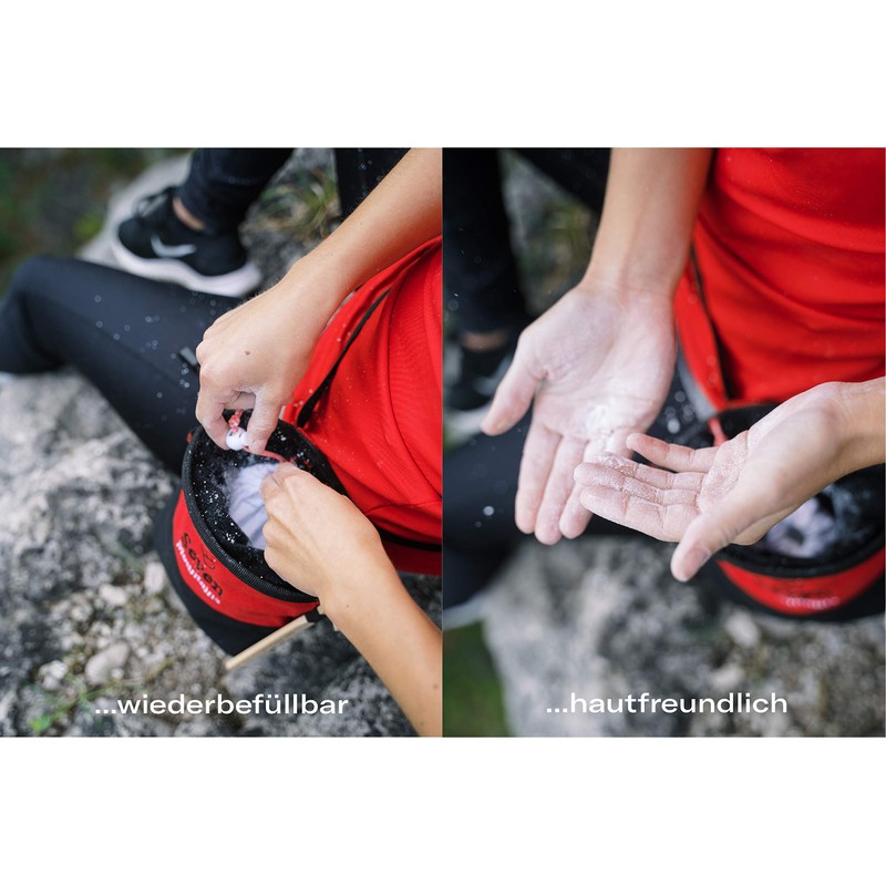 Seven Mountains Boulder Set for Extra Secure Grip, Black-Red Chalk
